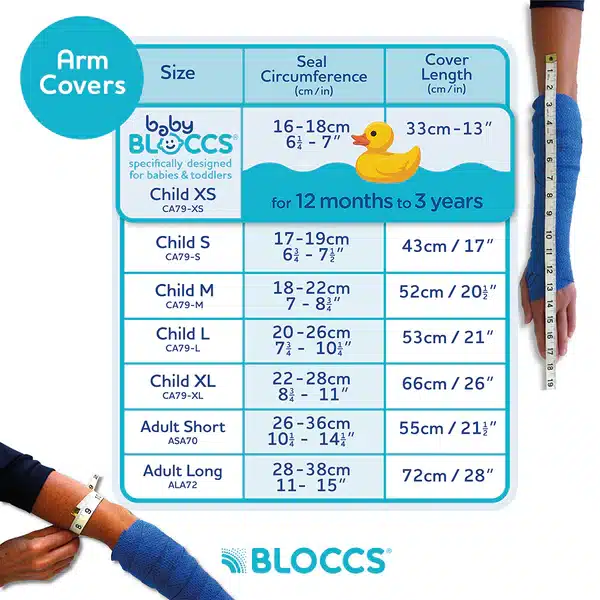 Bloccs Waterproof Cast Cover, Child Arm - Image 3